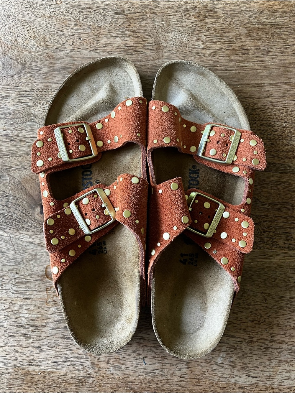 Birkenstock Arizona Rivets Mink women’s 9.5-10